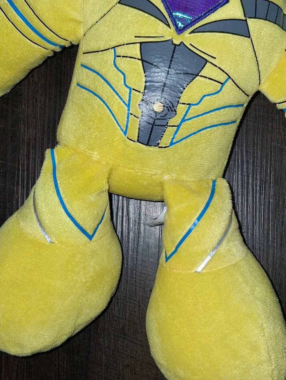 Yellow Power Hero Plush Toy - Kids Plush Action Figure
